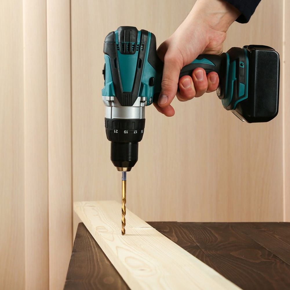 13pcs Titanium Coated Twist Dr - مراجعة Woodworking Drill Bits وسعره