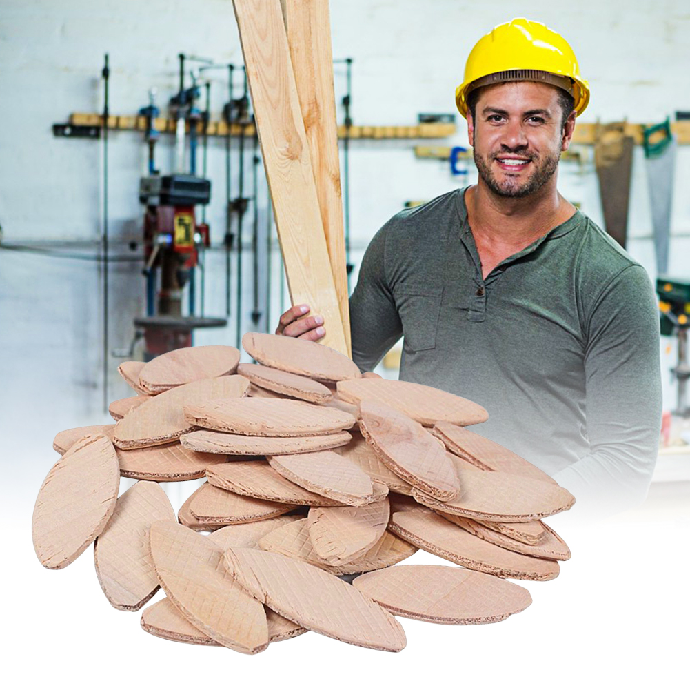 100pcs Assorted Wood Biscuits  - مراجعة Woodworking Jointer وسعره