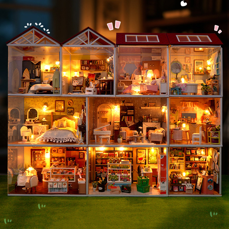 DIY Wooden Dollhouse Mini Bedr - مراجعة Woodworking Veneer وسعره
