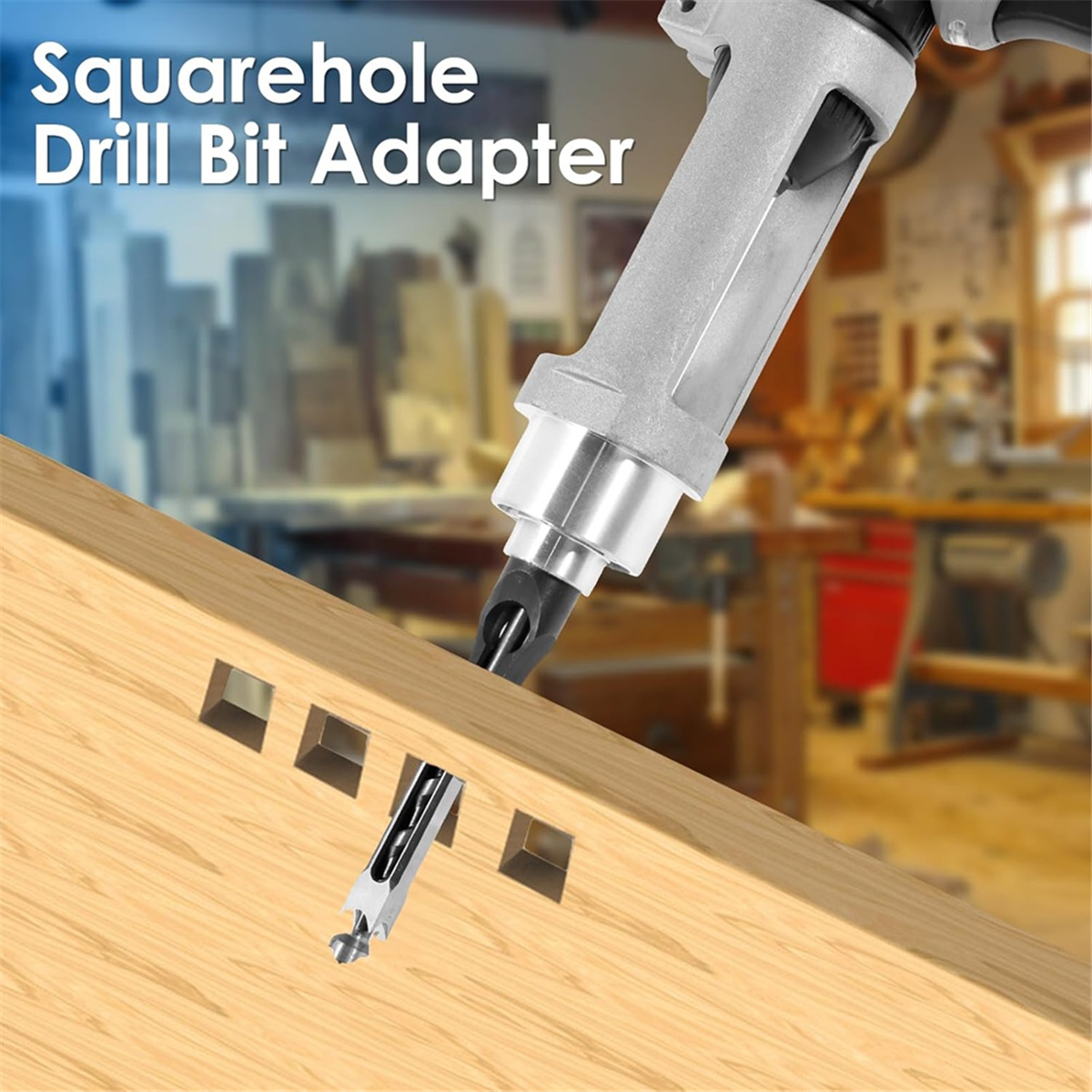 ABNJ Square Hole Drill Bit Ada - مراجعة Woodworking Drill Bits وسعره
