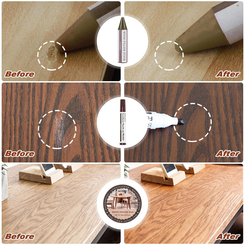 SEISSO 25Pcs Wood Furniture Re - مراجعة Woodworking Oil وسعره
