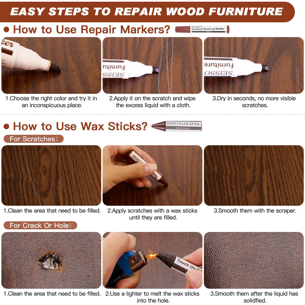 SEISSO 25Pcs Wood Furniture Re - مراجعة Woodworking Oil وسعره