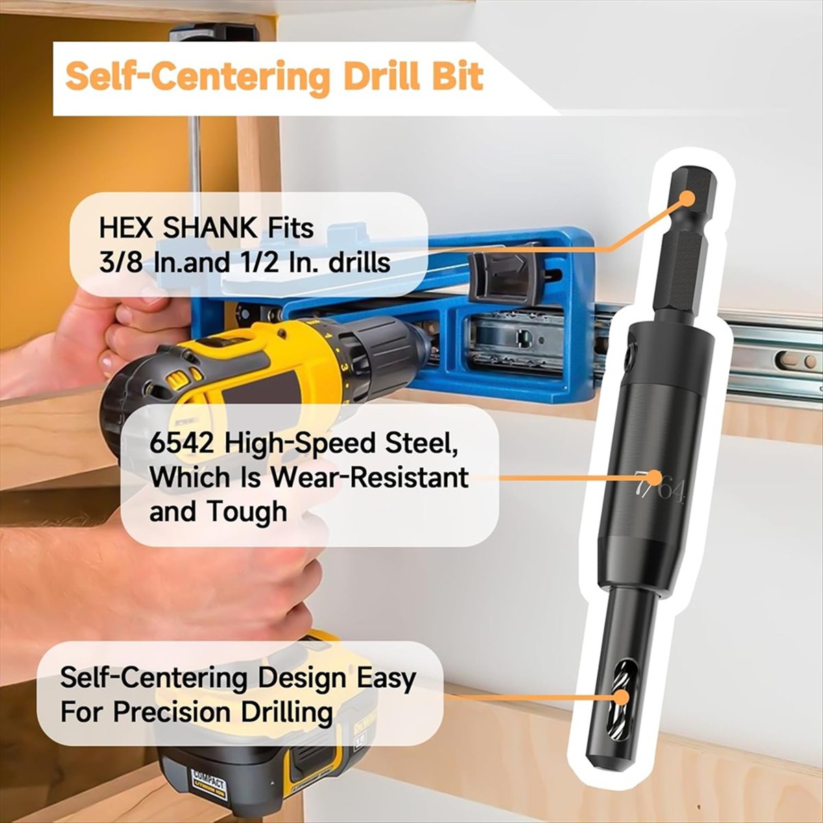 [AA49] Self Centering Drill Bi - مراجعة Woodworking Drill Bits وسعره