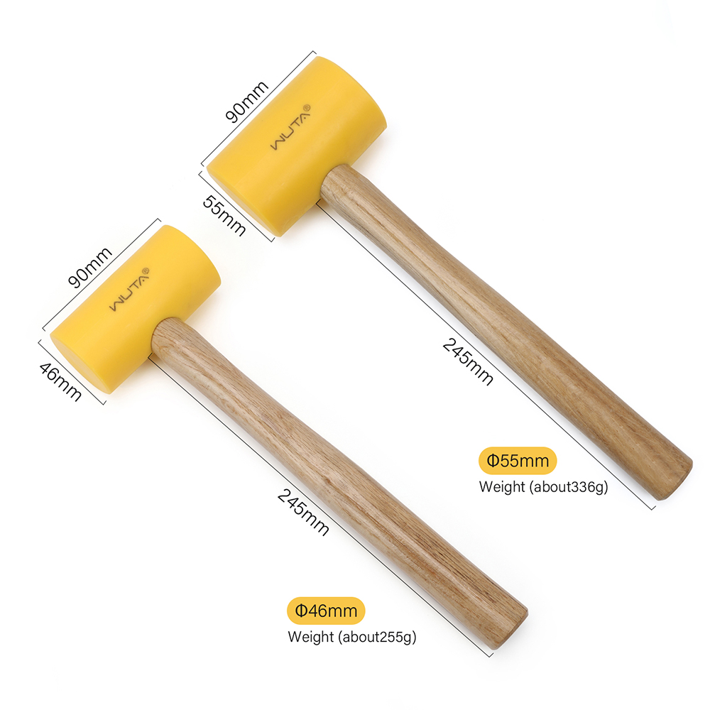 WUTA 1PC Multifunctional Leath - مراجعة Wooden Mallet Carving وسعره