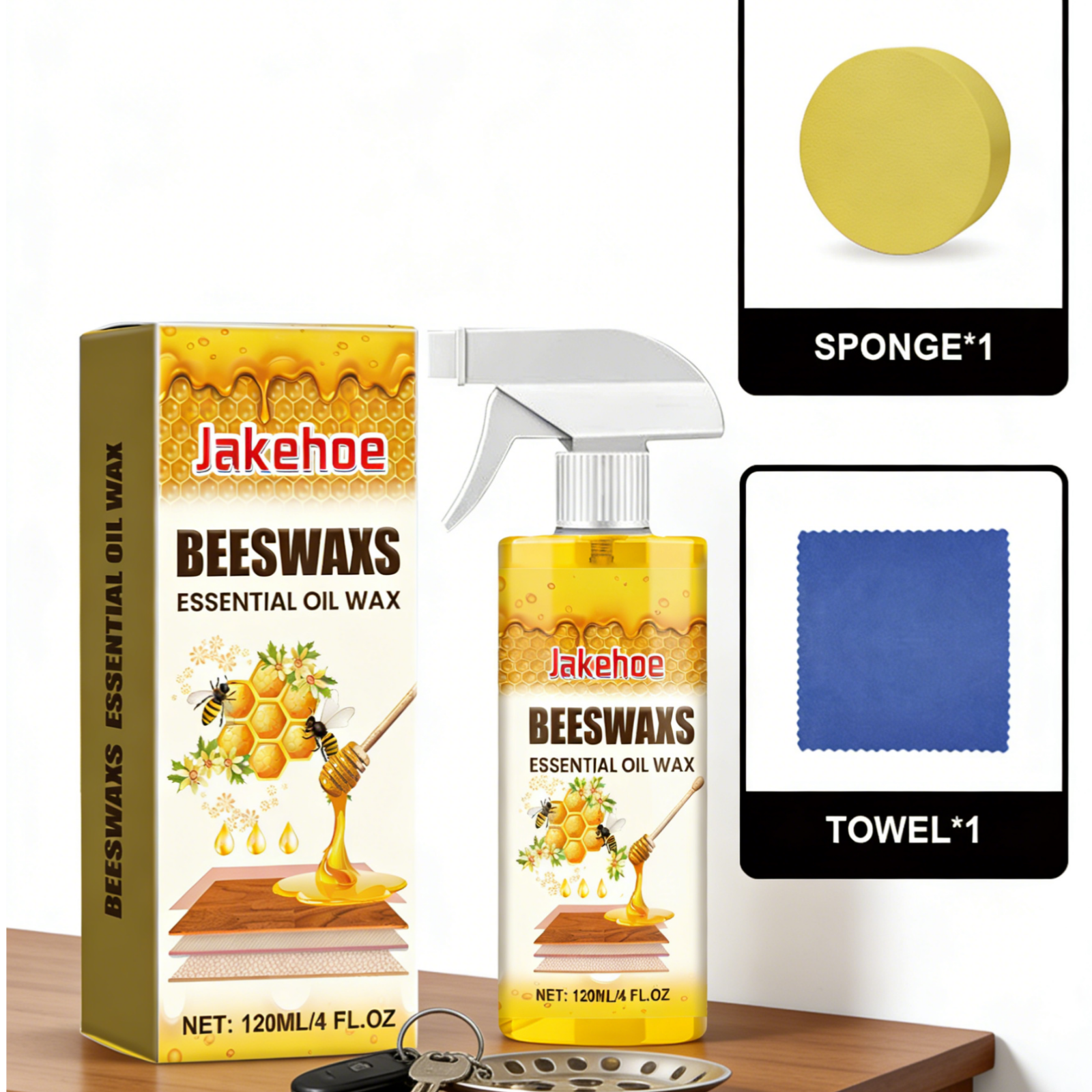 Jakehoe Beeswax Essential Oil  - مراجعة Woodworking Oil وسعره