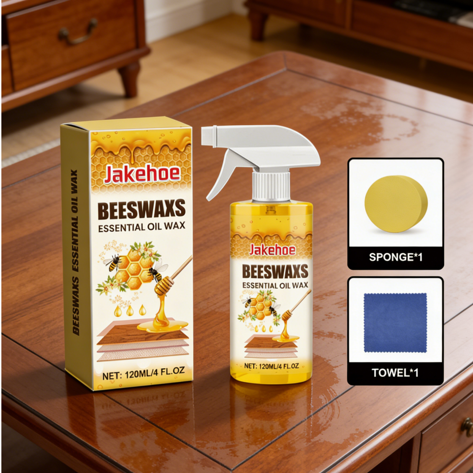 Jakehoe Beeswax Essential Oil  - مراجعة Woodworking Oil وسعره